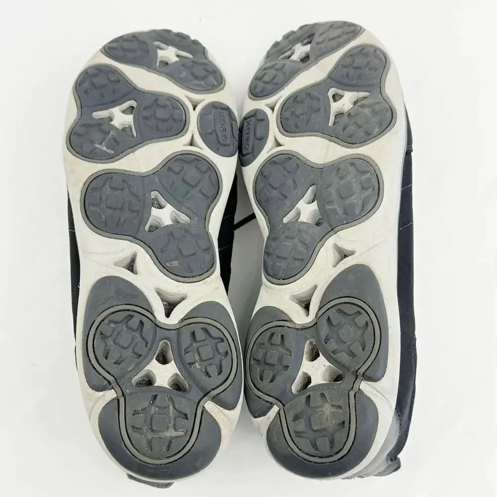 Geox U NEBULA C Respira Inner Breathing System Navy Blue Lace Up Casual Sneakers